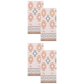 Boho Cotton Hand Towel Cute Pattern Soft Absorbent Bathroom Towel for Home 13"x29"