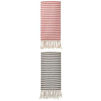 2 Packs Turkish Beach Towel Striped Tassel Design Lightweight Sand Free Quick Dry Towel 71"x40"