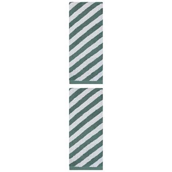 2 Packs Striped Pure Cotton Bath Towel, Absorbent and Quick Dry Bathroom Towel for Gym 55" x 28"