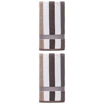 2 Packs Stripe Shower Towels Ultra Soft Luxury Cotton Bath Towel Absorbent for Trips Beach 55" x 28"
