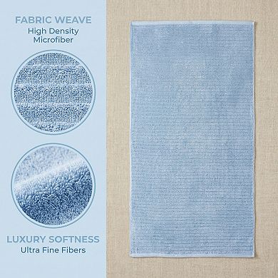 2 Packs Oversized Cotton Bath Towel Ultra Soft Highly Absorbent Solid Striped for Home 55" x 28"