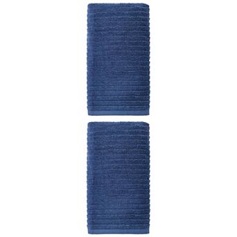 2 Packs Oversized Cotton Bath Towel Ultra Soft Highly Absorbent Solid Striped for Home 55" x 28"