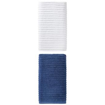 2 Packs Oversized Cotton Bath Towel Ultra Soft Highly Absorbent Solid Striped for Home 55" x 28"