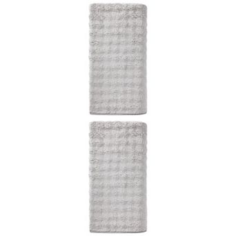 2 Packs Plush Bath Towel Ultra Soft Coral Fleece Super Absorbent Fade Resistant for Beach 55" x 28"