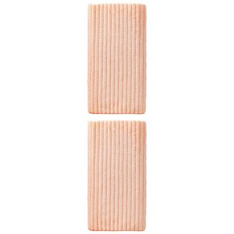 2 Packs Thick Coral Fleece Bath Towel, Soft Plush with Striped, Highly Absorbent Towel 55" x 28"