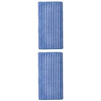 2 Packs Thick Coral Fleece Bath Towel, Soft Plush with Striped, Highly Absorbent Towel 55" x 28"