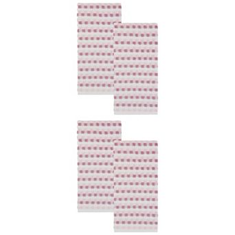 Checkered Plaid Cotton Hand Towel 29x13 in 3D Jacquard Soft Absorbent Towel for Home