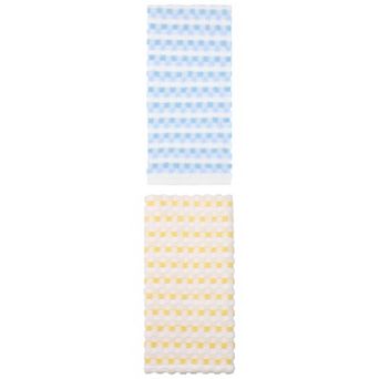 Checkered Plaid Cotton Hand Towel 29x13 in 3D Jacquard Soft Absorbent Towel for Home