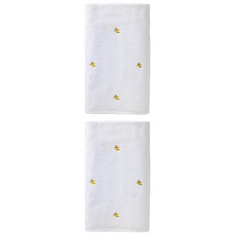 2 Packs Cute Embroidery Cotton Bath Towels, Soft and Absorbent Oversized Towel 55"x28"