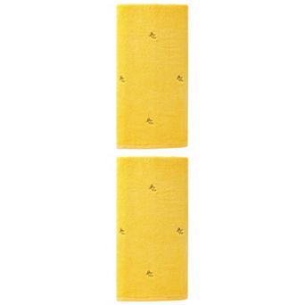 2 Packs Cute Embroidery Cotton Bath Towels, Soft and Absorbent Oversized Towel 55"x28"