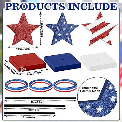 3 Pc Patriotic Star Set