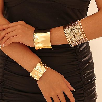 Chunky Cuff Bracelet Set