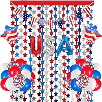 Balloon & Fringe Curtain Set