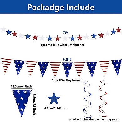 20pcs Patriotic Decor Set