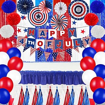 62 pc Patriotic Party Decor Set