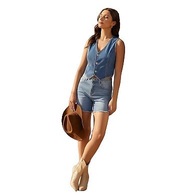 Women's Loose Fit Denim Shorts