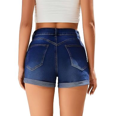Women's Folded Hem Shorts
