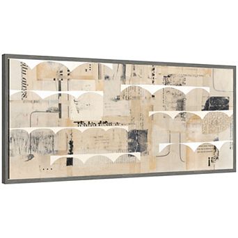 Revolved Half Moon Panel by Felicia Dadak Framed Canvas Wall Art Print