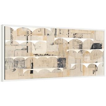 Revolved Half Moon Panel by Felicia Dadak Framed Canvas Wall Art Print