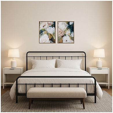 Sepia Florals III 2 Piece Framed Canvas Wall Art Set by Amy Lighthall