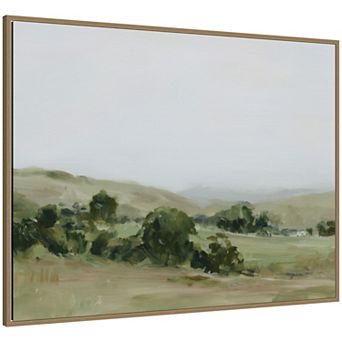 Stillness in Green by Amy Lighthall Framed Canvas Wall Art Print
