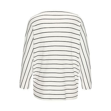 Lascana Women's Striped 3/4 Sleeve Top