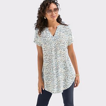 Lascana Women's V-Neck Tunic Top