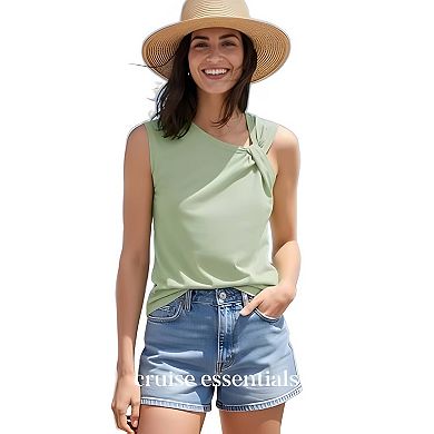 Basic Sleeveless Cotton Top