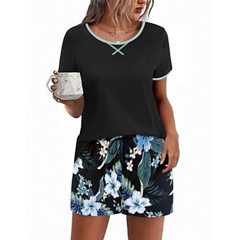 Ekouaer Womens Pajama Set Casual Short Set