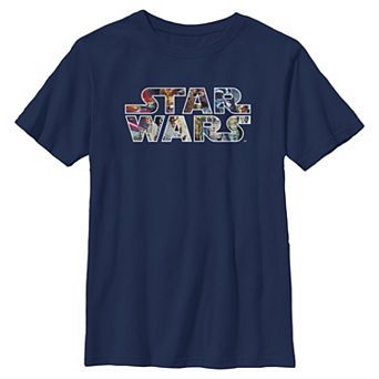 Boys 6-20 Star Wars Characters Print Logo Graphic Tee