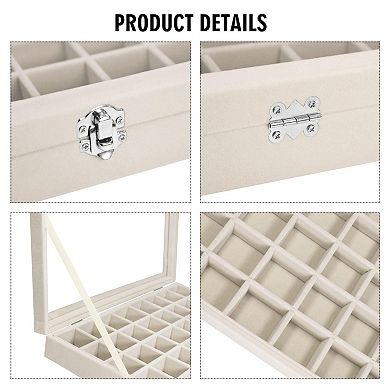 Splendid Frame Velvet Jewelry Tray 48 Compartments