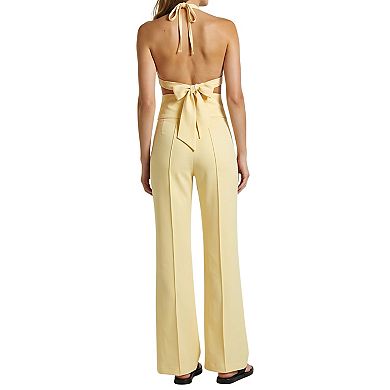 The Aurelia Draped Petal Halter Top