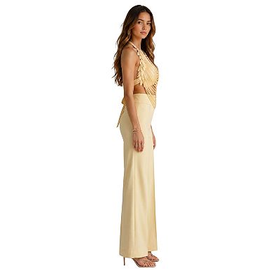 The Aurelia Draped Petal Halter Top