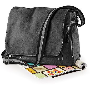 Quadra Vintage Canvas Despatch Bag - 14 Litres