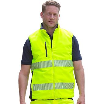Result Safeguard Mens Reversible Soft Padded Safety Gilet