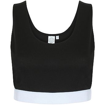 Skinni Fit Womens/Ladies Fashion Jacquard Crop Top