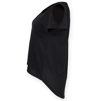 Skinni Fit Womens/Ladies Drop Tail T-Shirt