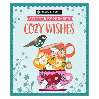 Brain Games Sticker by Number Cozy Wishes