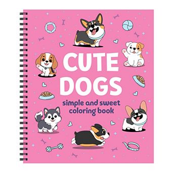 Simple and Sweet Coloring Book: Cute Dogs
