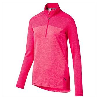Puma Womens/Ladies Seamless Quarter Zip Golf Fleece Top