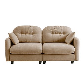 Pnronnc Loveseat Cloud Sectional Sofa Chenille Comfortable Couch with Pillow