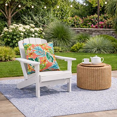 2-Pack Waterproof/Fade-Resist Outdoor Throw Pillows, 18x18", Soft Patio Covers