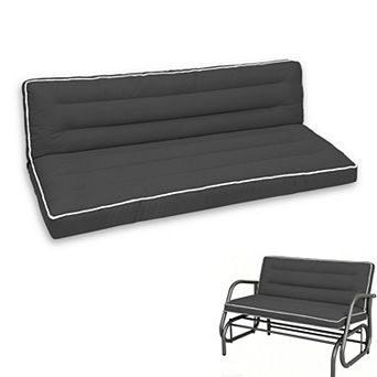 2-Pack Outdoor Chair Cushions, 42x21x4", High Back with Ties, Fade-Resist & Waterproof