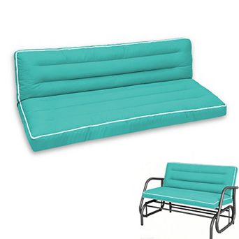 2-Pack Outdoor Chair Cushions, 42x21x4", High Back with Ties, Fade-Resist & Waterproof