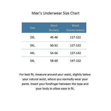 Knocker Men's Extended Size Boxer Briefs with Contrasting Trim