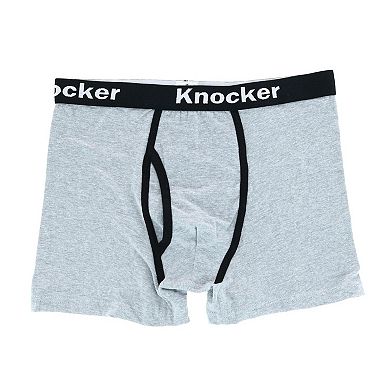 Knocker Men's Extended Size Boxer Briefs with Contrasting Trim