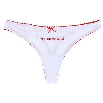 CTM Women's In Your Dreams Scallop Trim Panty