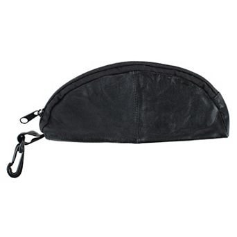CTM Lambskin Zip Around Eyeglass Case