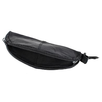 CTM Lambskin Zip Around Eyeglass Case