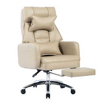 Pnronnc Ergonomic Office Chair with Footrest, High Back Reclining Computer Chair